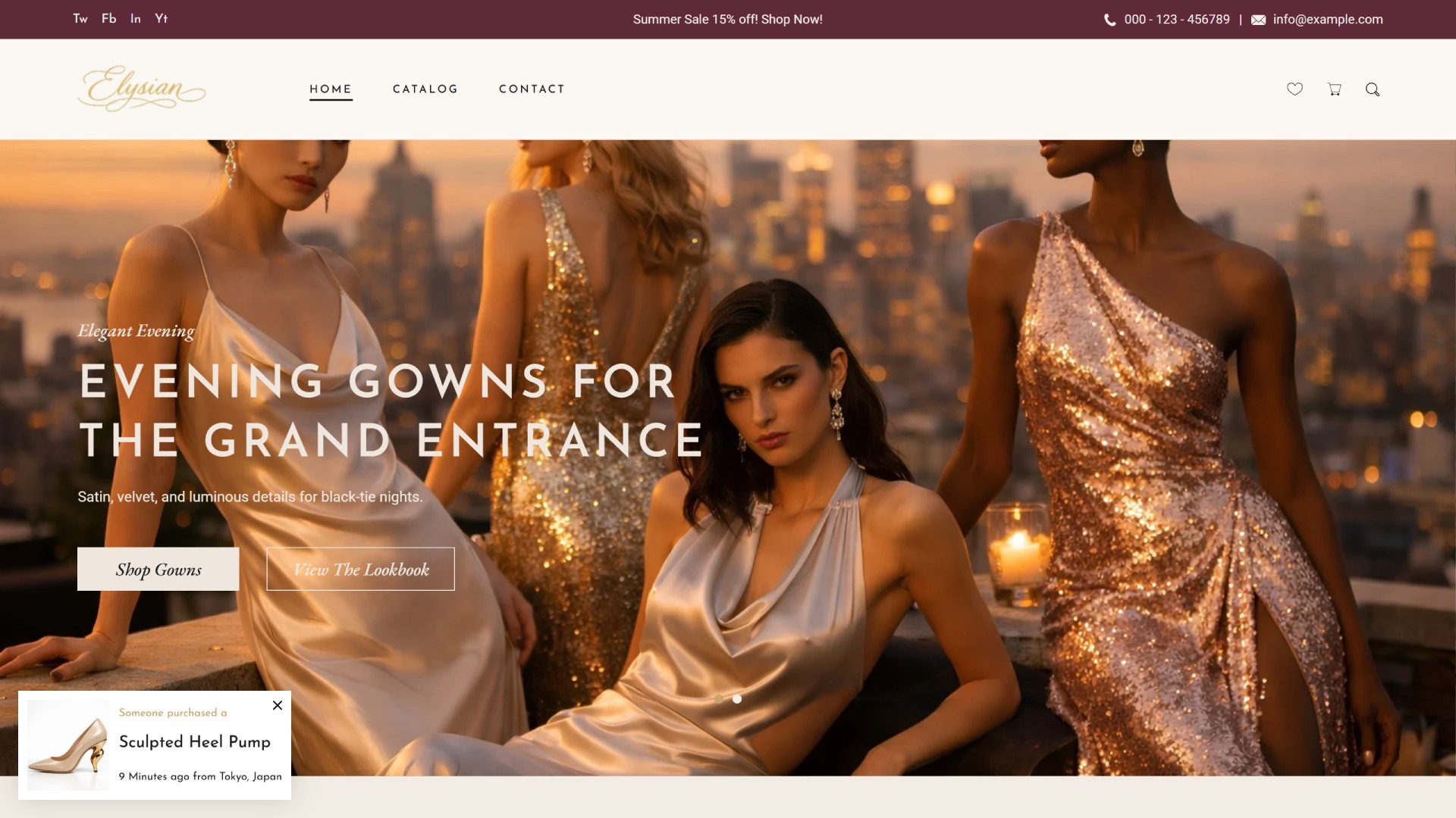 Elegant Evening Occasion